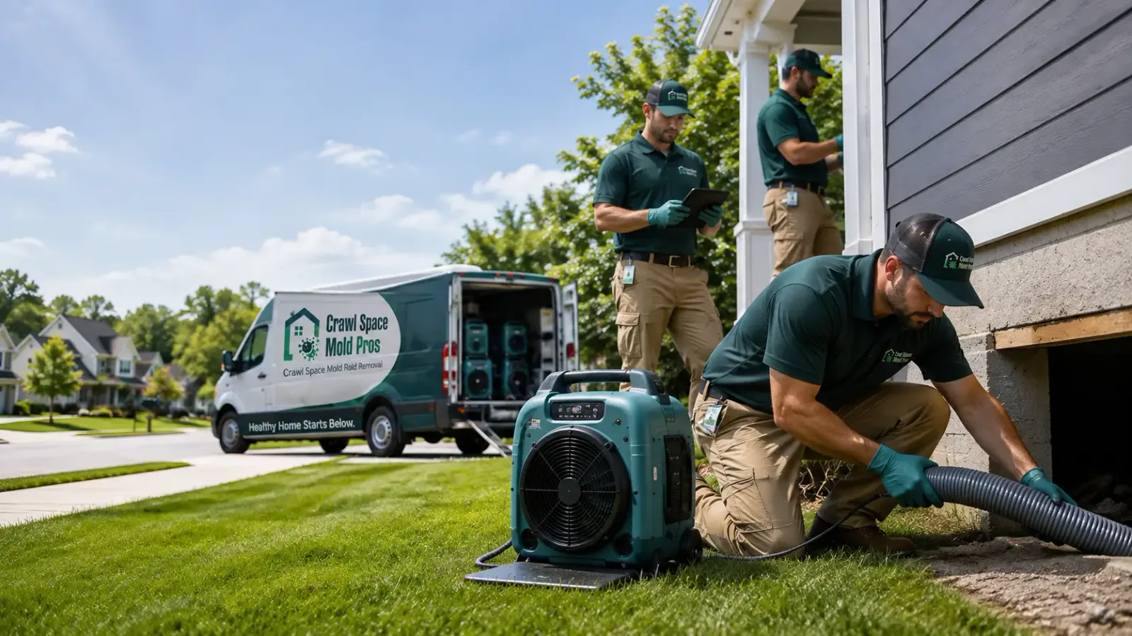 Crawl Space Mold Removal in Pimento, IN